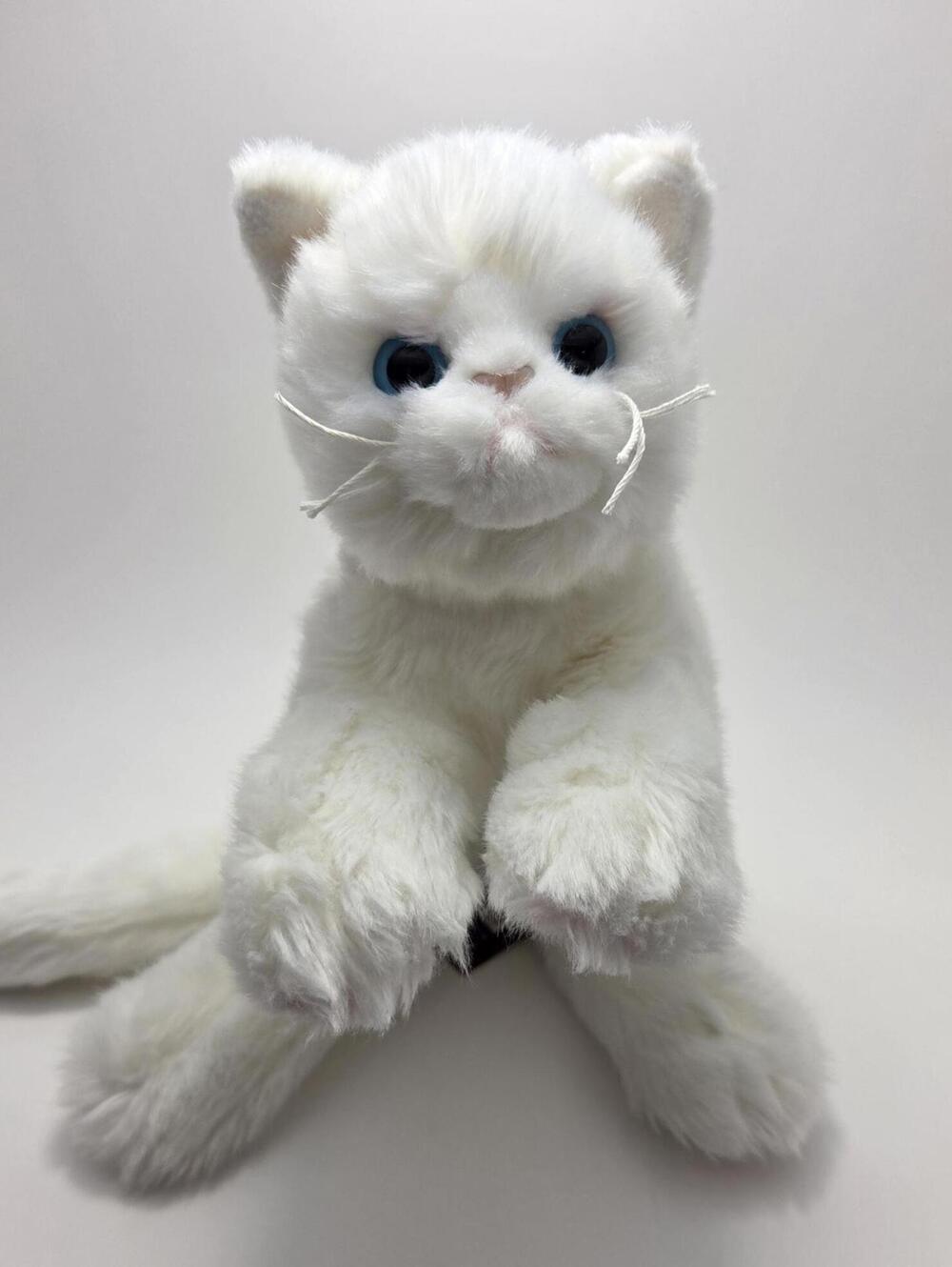 Bearington Collection White Cat Plush, Rare Vintage (12 inch)